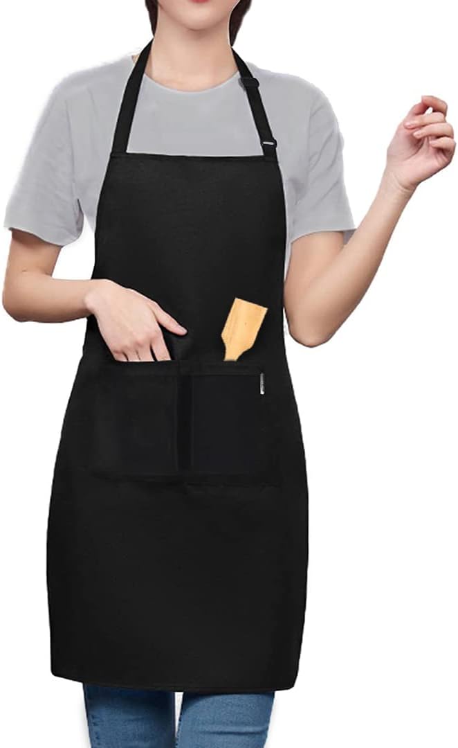 2 Stuks Chef Schort Waterdichte Schort met 3 Zakken Over dit item 💕65% polyester / 35% katoen beste mix voor schorten die bekend staan om hun duurzaamheid. Zij vervagen niet zo snel, verliezen snel hun vorm, kijken langer als nieuw, zijn minder naar vore