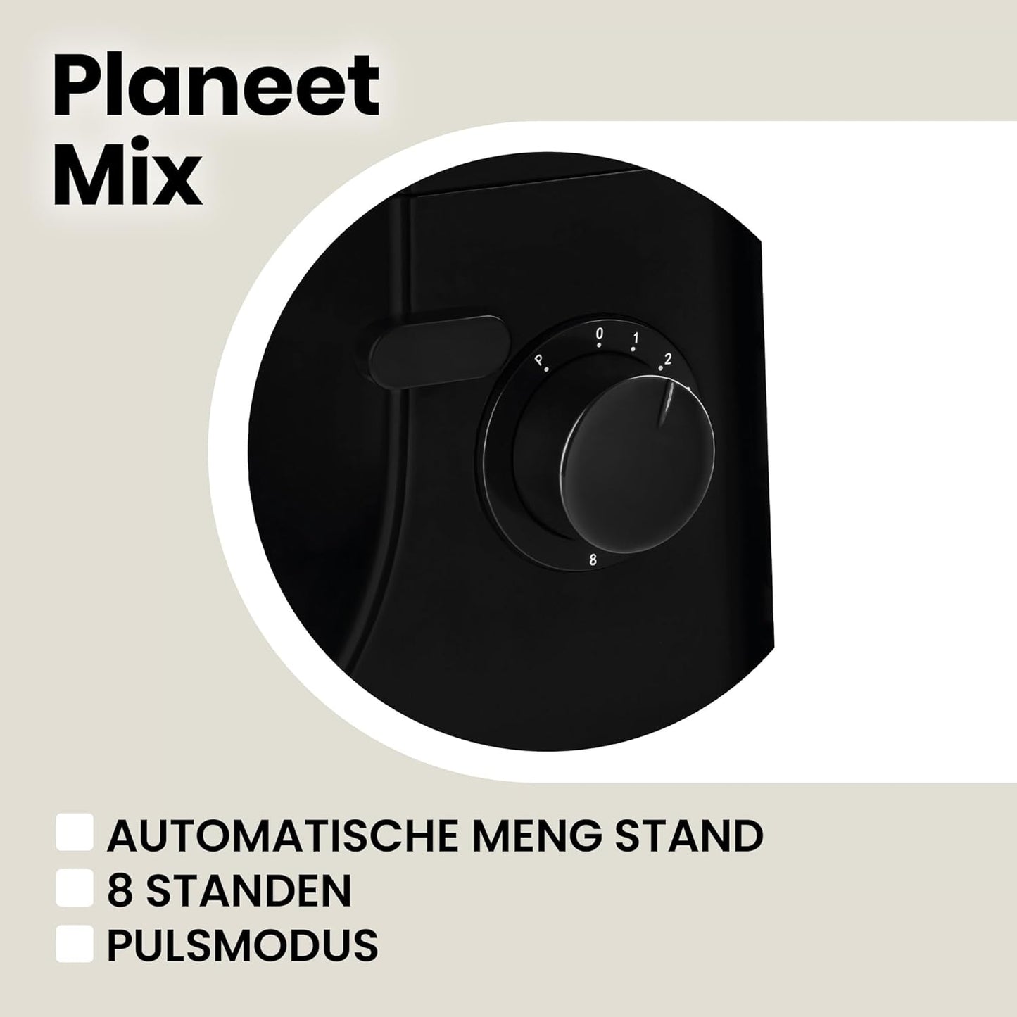 Zeegma Planeet Chef - 2200W Keukenmachine, 6,5L Misa, 7 Snelheden, Pulse Functie, Teflon Gecoate Accessoires, Vaatwasserbestendig GROTE 6,5L MENGKOM MET ANTISPUITSCHERM De ruime mengkom van 6,5 liter is perfect voor grote hoeveelheden deeg of beslag, terw