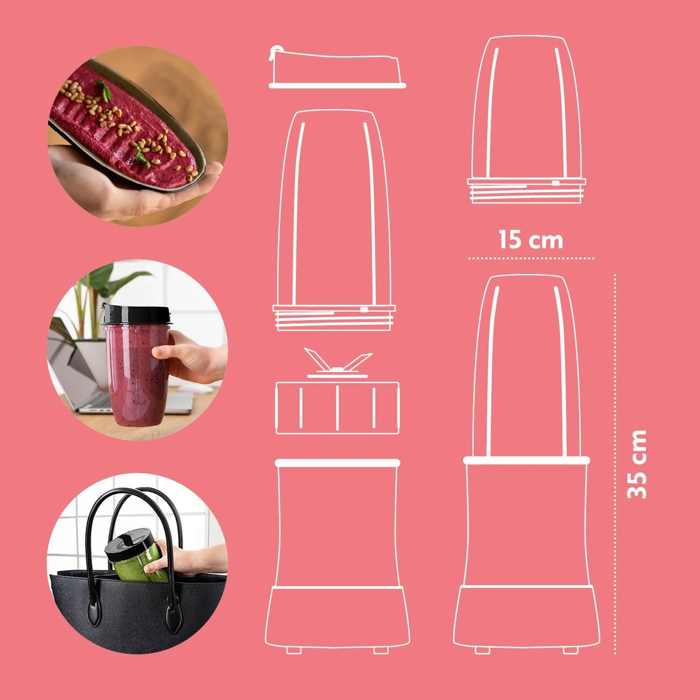 GOURMETmaxx Mr. Magic Mixer Smoothie Maker Over dit item TWEEDE SNELHEID VAN PREPARATIE: Vaarwel grote keukenmachine! Hier komt de compacte keuken alleskunner voor je dagelijkse vitamine-inname. Want met de GOURMETmaxx Mr Magic in de 18-delige set kun je