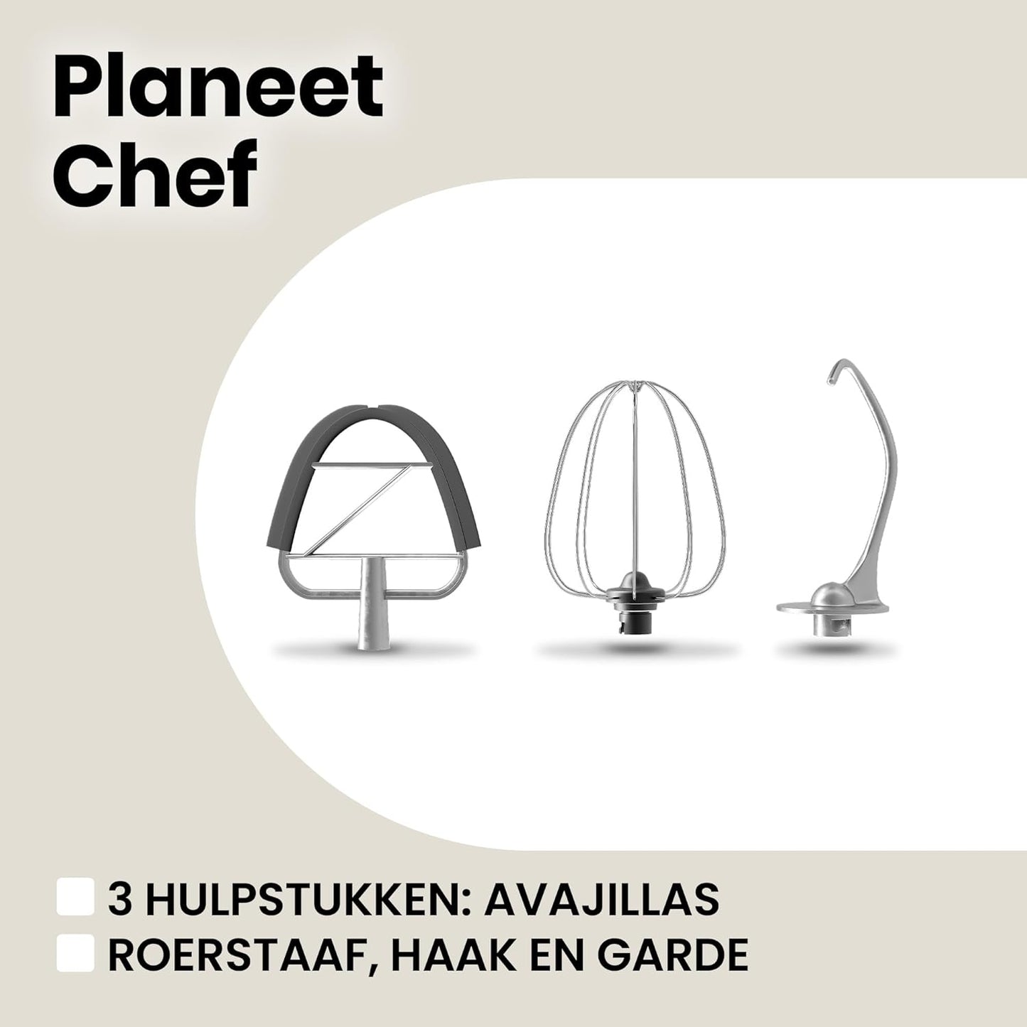 Zeegma Planeet Chef - 2200W Keukenmachine, 6,5L Misa, 7 Snelheden, Pulse Functie, Teflon Gecoate Accessoires, Vaatwasserbestendig GROTE 6,5L MENGKOM MET ANTISPUITSCHERM De ruime mengkom van 6,5 liter is perfect voor grote hoeveelheden deeg of beslag, terw