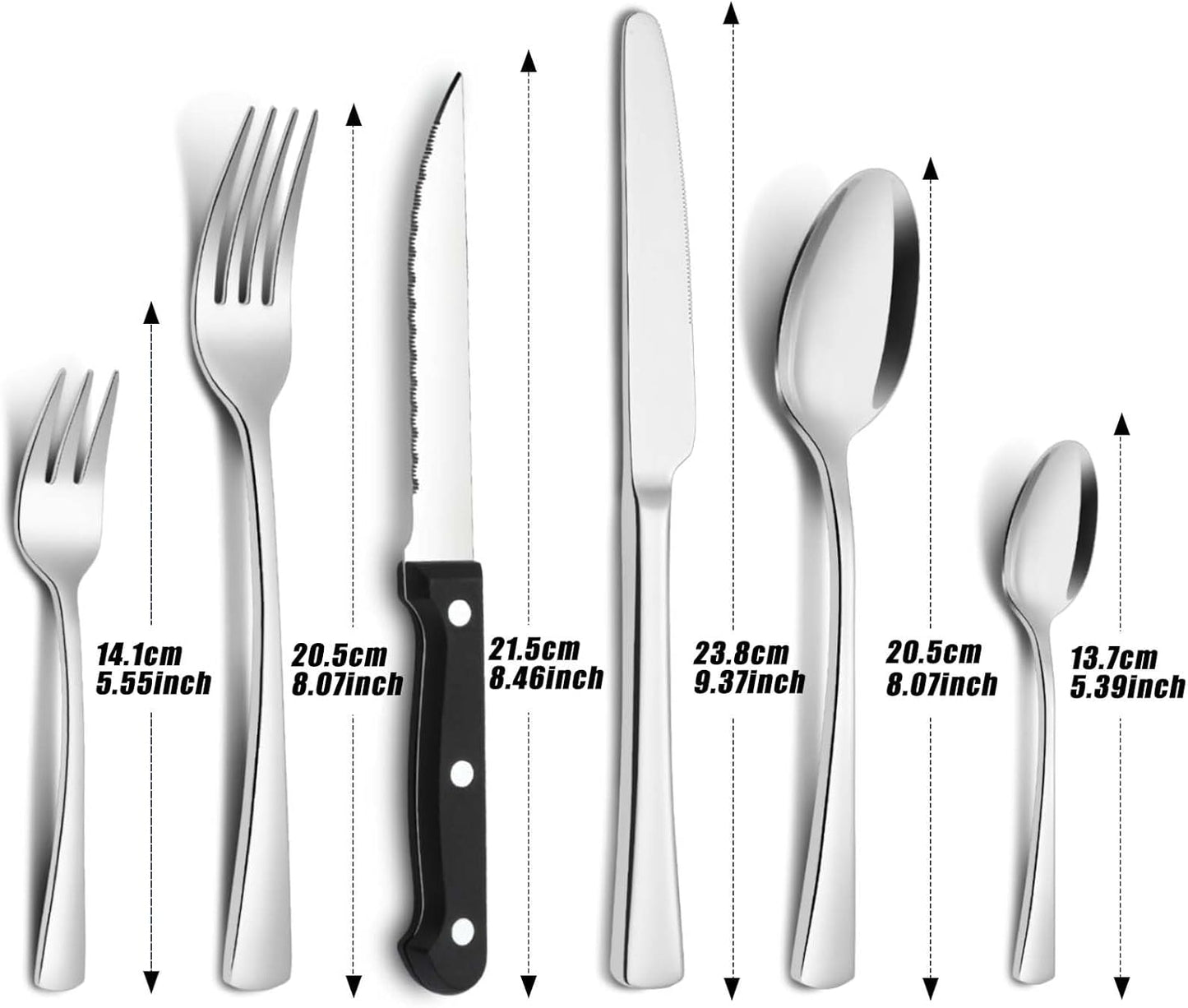 Bestdin Bestekset voor 6 personen 30-delige Over dit item 30-delige bestekset voor 6 personen: Bestdin als 30-delige titanium bestekset zwart bestaat uit 6 messen, 6 eetlepels, 6 tafelvorken, 6 theelepels en 6 dessertvorkjes. Ideaal voor elke formele of c