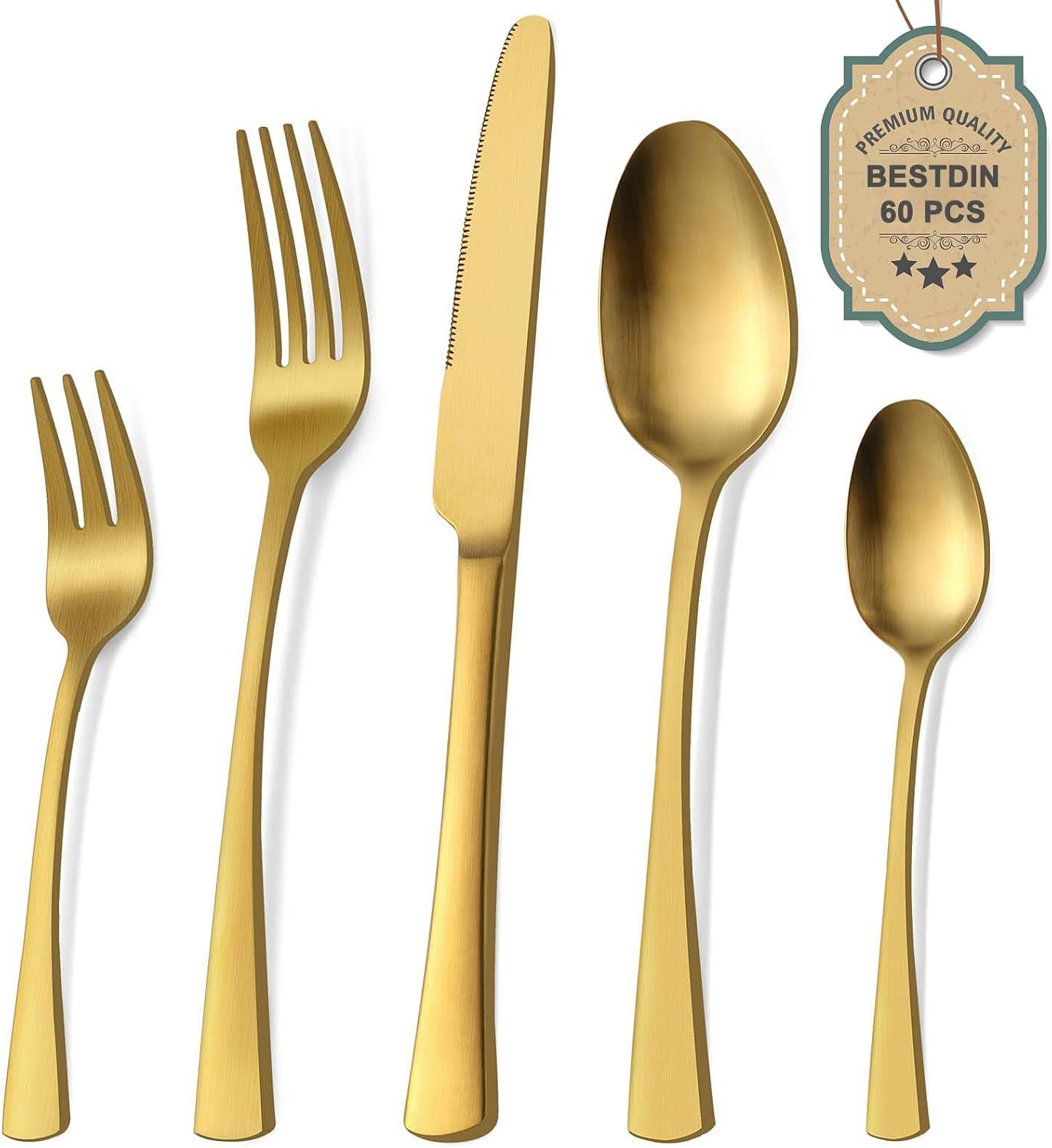 Bestdin Bestekset voor 6 personen 30-delige Over dit item 30-delige bestekset voor 6 personen: Bestdin als 30-delige titanium bestekset zwart bestaat uit 6 messen, 6 eetlepels, 6 tafelvorken, 6 theelepels en 6 dessertvorkjes. Ideaal voor elke formele of c