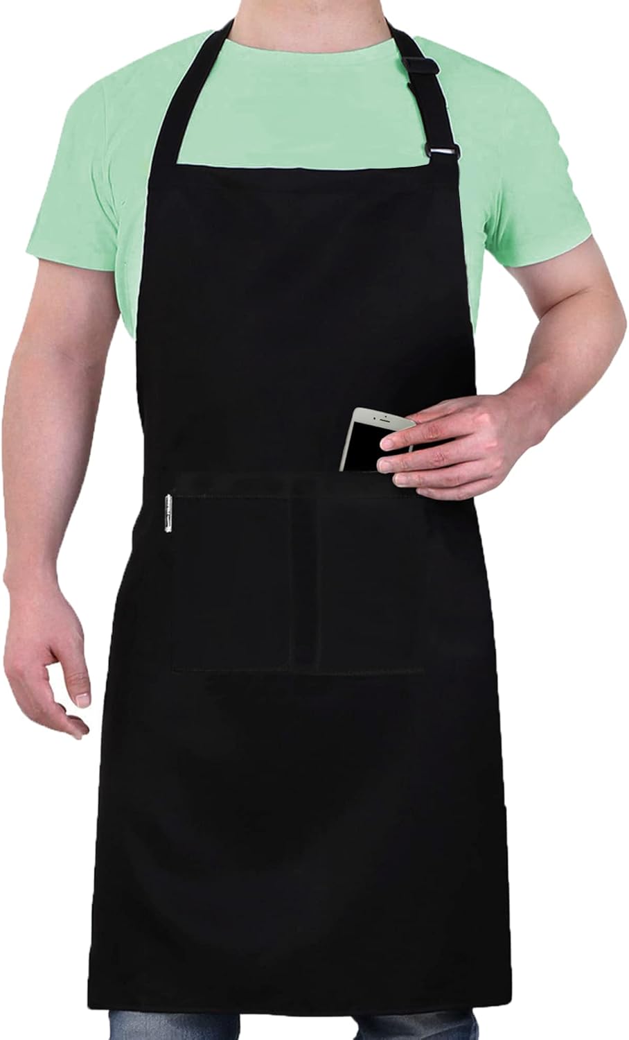2 Stuks Chef Schort Waterdichte Schort met 3 Zakken Over dit item 💕65% polyester / 35% katoen beste mix voor schorten die bekend staan om hun duurzaamheid. Zij vervagen niet zo snel, verliezen snel hun vorm, kijken langer als nieuw, zijn minder naar vore