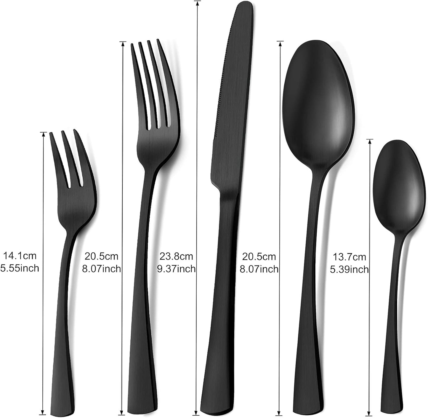 Bestdin Bestekset voor 6 personen 30-delige Over dit item 30-delige bestekset voor 6 personen: Bestdin als 30-delige titanium bestekset zwart bestaat uit 6 messen, 6 eetlepels, 6 tafelvorken, 6 theelepels en 6 dessertvorkjes. Ideaal voor elke formele of c
