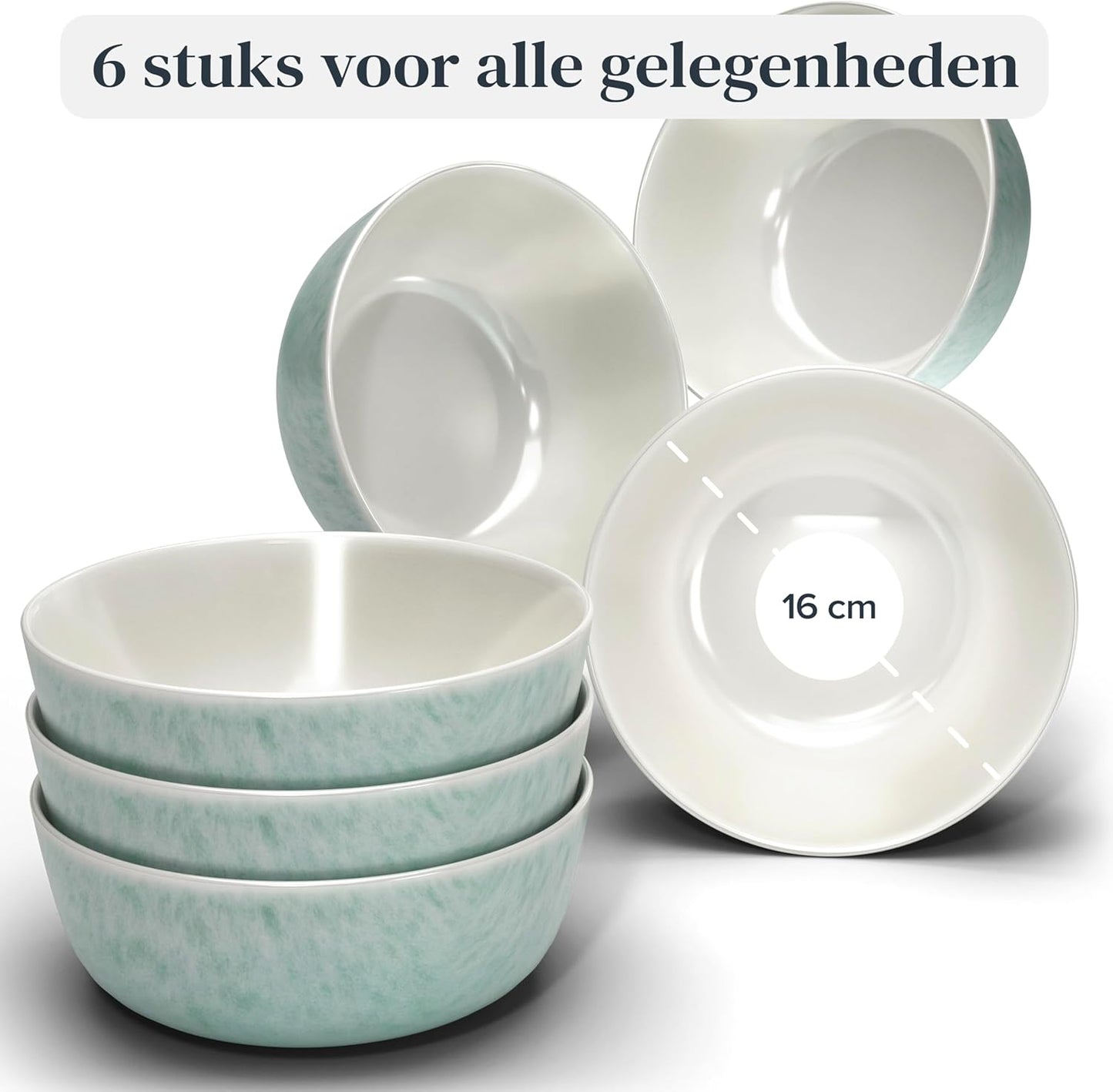 Aardewerk Servies Set Ibiza 36-delig - Vaatwasser-, Magnetron- en Krasbestendig Servies - Moderne Kommen en Borden Set voor 12 Personen - Tafelservice Pure Living in Licht Beige-blauw Deze 36-delige beige-blauwe servies set voor 12 personen combineert ele