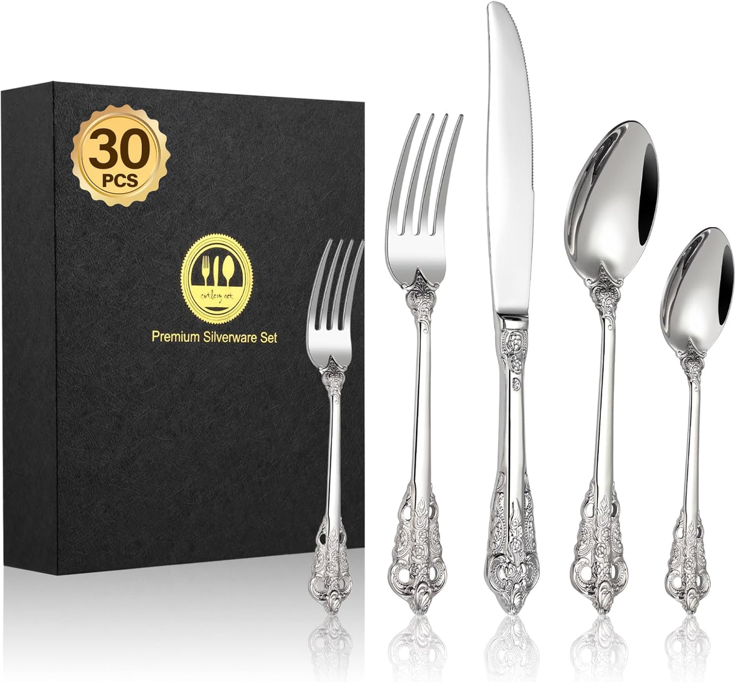 Bestekset voor 6 personen gepolijst vaatwasserbestendig Over dit item 30-delige bestekset voor 6 personen: De 30-delige bestekset bestaat uit 6 messen, 6 eetlepels, 6 dinervorken, 6 theelepels en 6 dessertvorkjes, waardoor het een goede keuze is voor elk