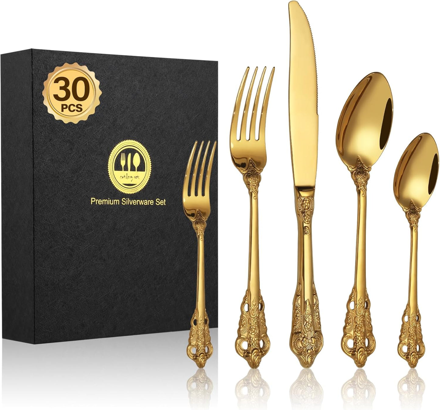 Bestekset voor 6 personen gepolijst vaatwasserbestendig Over dit item 30-delige bestekset voor 6 personen: De 30-delige bestekset bestaat uit 6 messen, 6 eetlepels, 6 dinervorken, 6 theelepels en 6 dessertvorkjes, waardoor het een goede keuze is voor elk