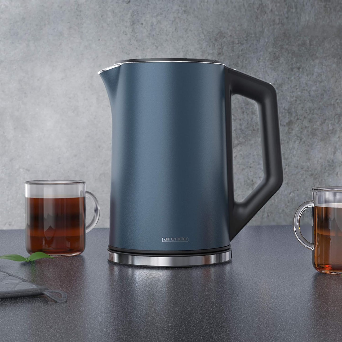Arendo Elektrische waterkoker van roestvrij staal - Snel koken Over dit item De Arendo stelt normen voor gebruikscomfort. De waterkoker is BPA-vrij, geeft geen microplastic deeltjes af en is daarom bijzonder milieu- en gezondheidsvriendelijk. Dankzij 2200