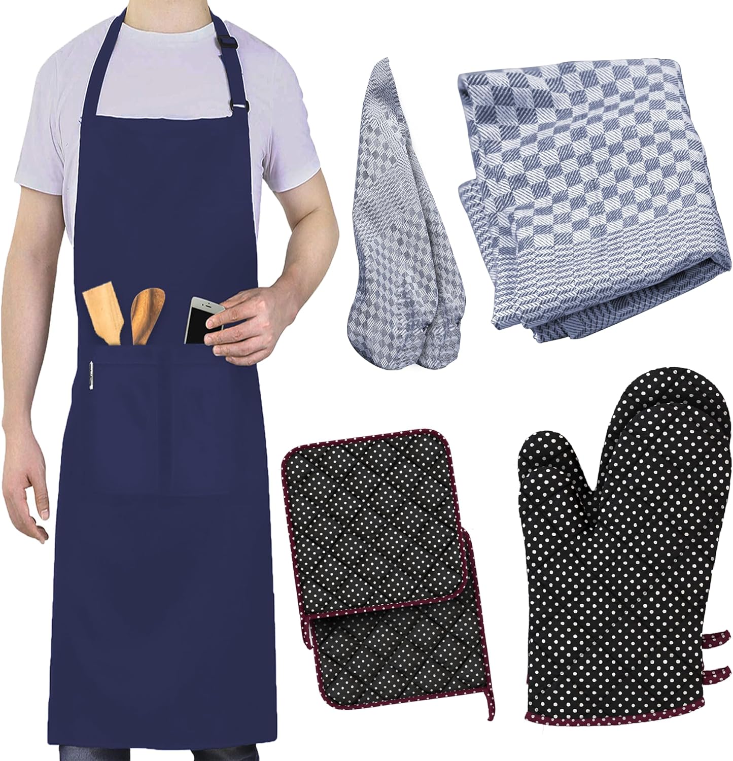 2 Stuks Chef Schort Waterdichte Schort met 3 Zakken Over dit item 💕65% polyester / 35% katoen beste mix voor schorten die bekend staan om hun duurzaamheid. Zij vervagen niet zo snel, verliezen snel hun vorm, kijken langer als nieuw, zijn minder naar vore