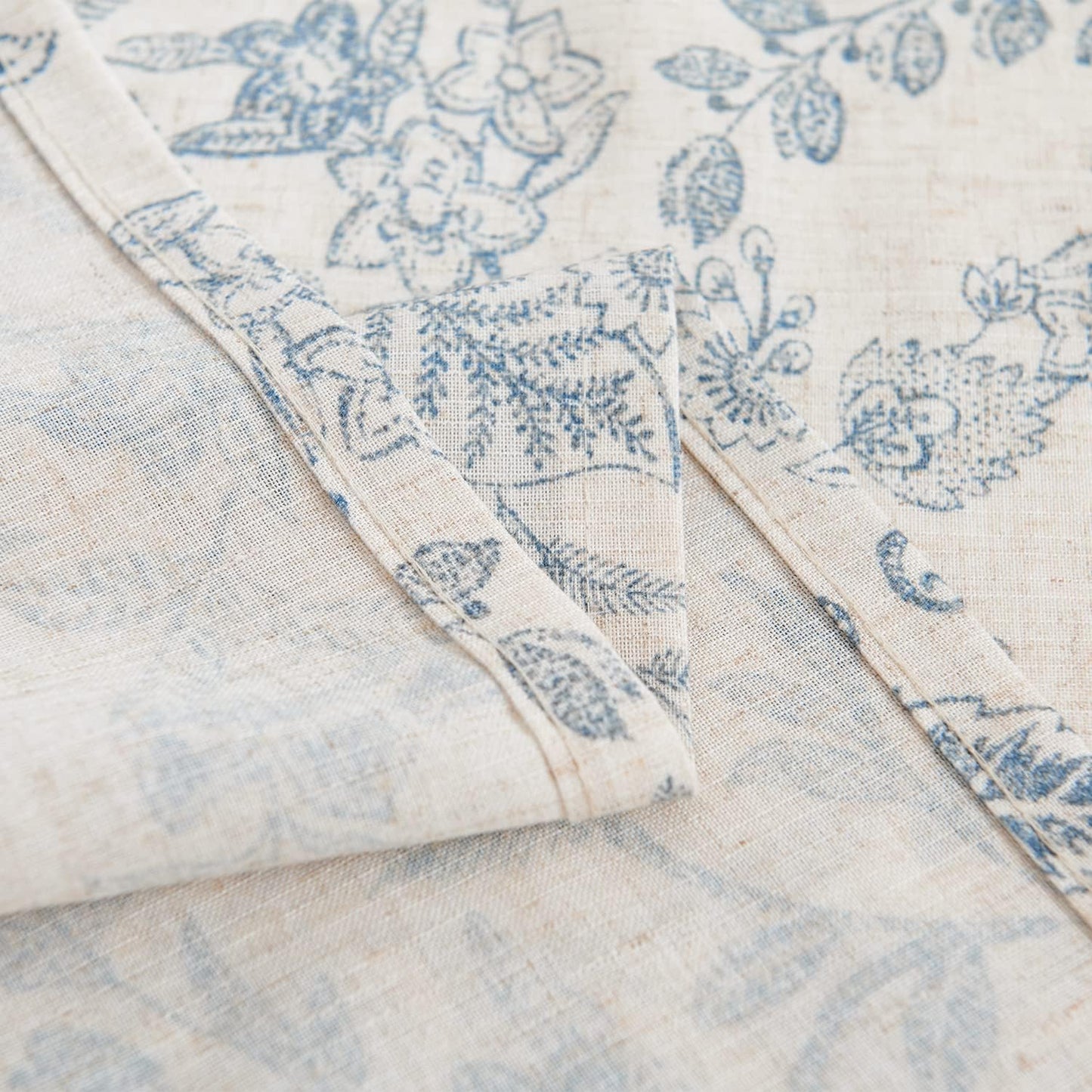 TOPICK Bloemen Keuken Gordijnen 61 cm Drop Linnen Doorschijnend Korte Cafe Botanische Print Kleine Raam Rod Pocket voor Wasruimte Badkamer 2 Panelen Verbena Grijs Verpakking: je ontvangt 2 gordijnen van 85% polyester+15% linnen. De afmetingen per stuk zij