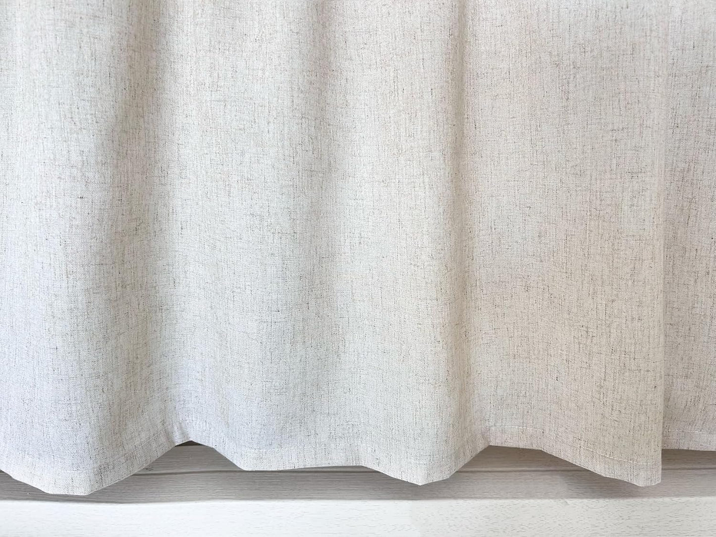 Daliena Vitrage, ondoorzichtig, kort, raamgordijn, privacy, bistrogordijn, linnenlook, gordijnen, textuur, keuken, moderne gordijnen, effen, (b x h 150 x 60 cm) met lussen, 1 stuk Geef je huis met deze stijlvolle vitrage in linnenlook een hoogwaardige tou