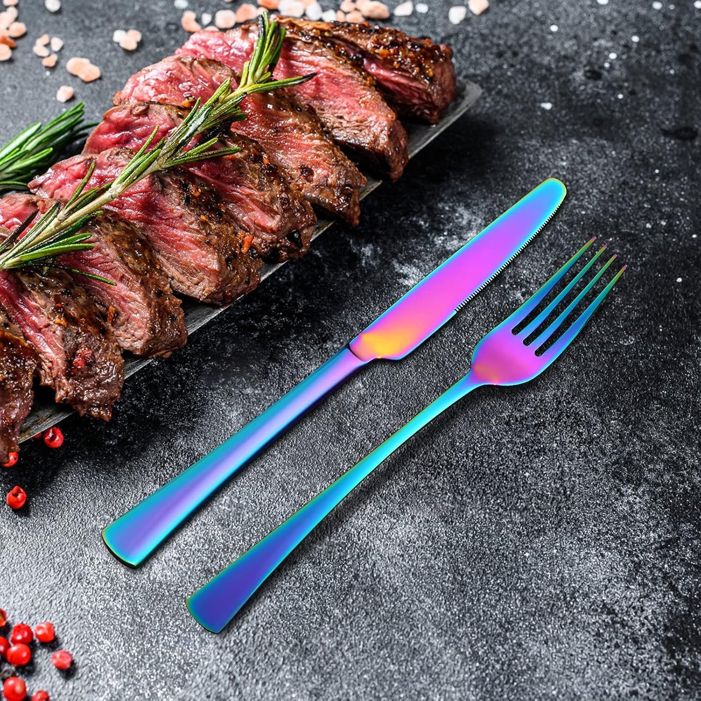 Bestdin Bestekset voor 6 personen 30-delige Over dit item 30-delige bestekset voor 6 personen: Bestdin als 30-delige titanium bestekset zwart bestaat uit 6 messen, 6 eetlepels, 6 tafelvorken, 6 theelepels en 6 dessertvorkjes. Ideaal voor elke formele of c