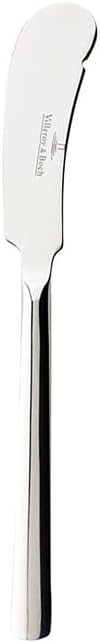 Villeroy & Boch Piemont Botermesje 171mm Productbeschrijving De Piemont-collectie van Villeroy & Boch bekoort door zijn stijlvolle combinatie van hoogwaardig roestvrij staal en edele zilver/platina afwerking. Elk bestek uit deze serie onderscheidt zich do