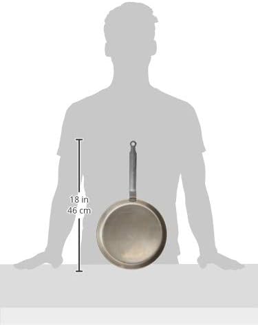 de Buyer Crêpepan zwaar ijzer staal - 24 cm DE BUYER 'Carbon meer' crêpepan met stalen handvat, metaal, wit, Diámetro 24 DE BUYER 'Carbon meer' crêpepan met stalen handvat gelast, metaal, wit, Diámetro 24 DE BUYER 'Carbon Mehr' crep tavası çelik saplı kay