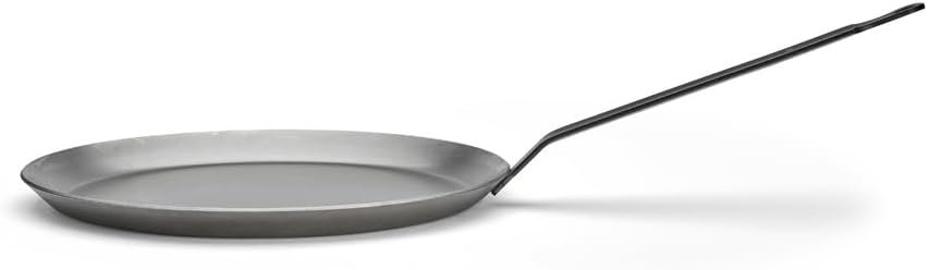 de Buyer Crêpepan zwaar ijzer staal - 24 cm DE BUYER 'Carbon meer' crêpepan met stalen handvat, metaal, wit, Diámetro 24 DE BUYER 'Carbon meer' crêpepan met stalen handvat gelast, metaal, wit, Diámetro 24 DE BUYER 'Carbon Mehr' crep tavası çelik saplı kay