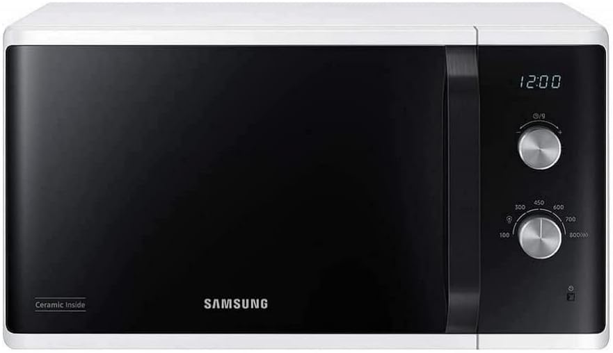 Samsung MW3500 Magnetron MS23K3614AW/EG/800 W/23 l ovenruimte/48,9 cm breed/krasbestendige keramische emaille binnenruimte/6 vermogensniveaus/wit Samsung MW3500 MS23K3614AW/EG magnetron, 800 W, 23 l ovenruimte, 48,9 cm breedte, krasbestendige keramische e