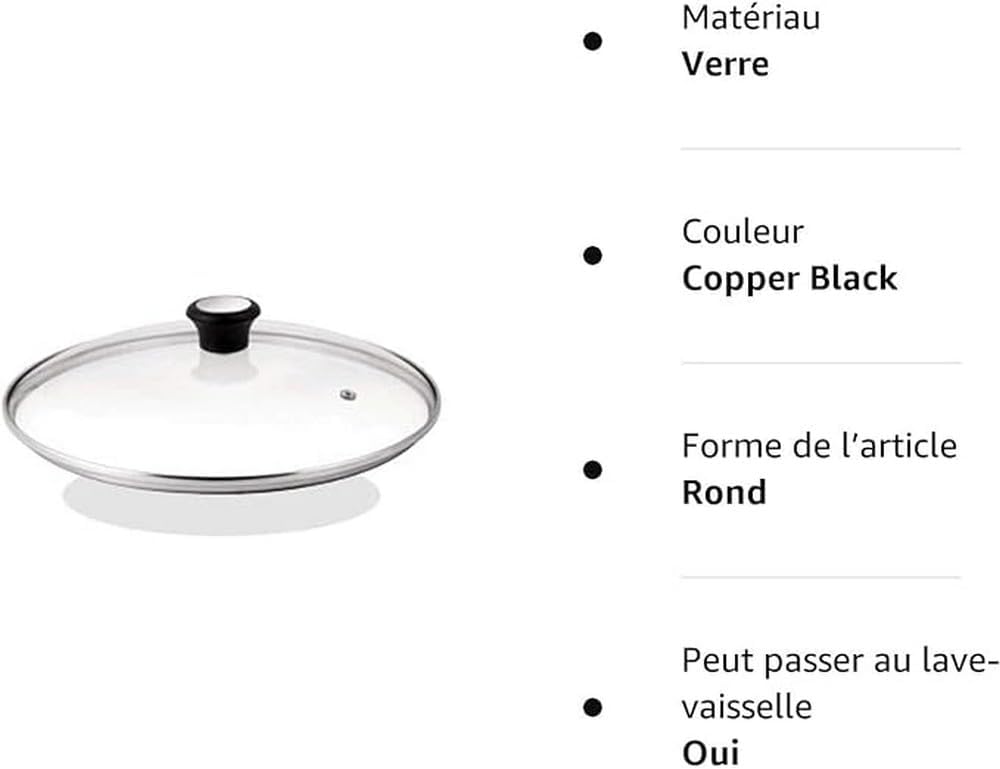 Tefal Glazen deksel voor pannen met een diameter van 28 cm Over dit item Hittebestendig tot 180 °C Glazen deksel met stoomgaatje Eenvoudig in gebruik - Handige knop om het deksel gemakkelijk en veilig te gebruiken Het glas is erg stevig en dus super veili