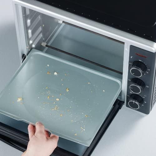 SEVERIN bak- en toastoven met heteluchtfunctie, mini-oven met grillrooster en bakplaat, 30 L inhoud, 1.600 W, zilver/zwart, TO 2056 [Energieklasse B] Betrouwbare en praktische bak- en toastoven met circulatiefunctie voor het bereiden van ovengerechten zoa