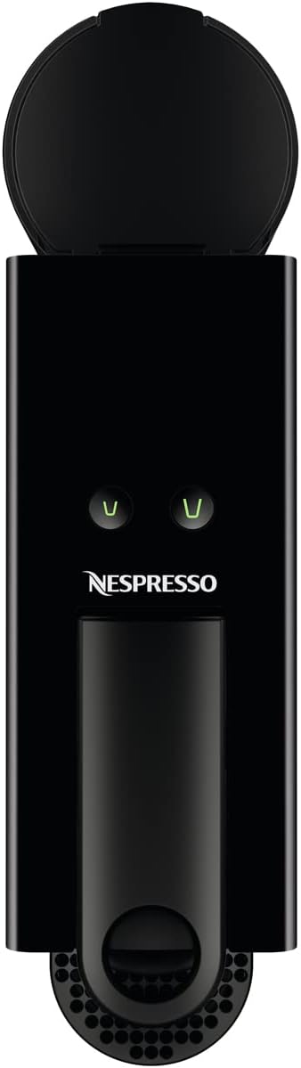 Nespresso Krups Essenza Mini Piano Black Koffiepadmachine 0.6 l Over dit item Met de Nespresso Essenza Mini Piano Noir kun je tot 3 grote kopjes koffie serveren dankzij de tank van 0,6 liter. Het is niet alleen compact en zeer compact, maar heeft ook een