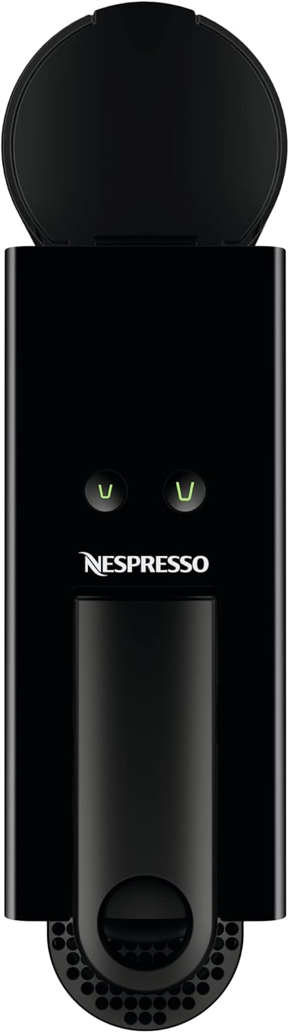 Nespresso Krups Essenza Mini XN1108 koffiecupmachine, 0,6 liter, 19 bar, Energiebesparende modus, Zwart Het koffiezetapparaat voor eenmalig gebruik met een ultracompact modern ontwerp voor maximaal comfort, dat zo min mogelijk ruimte inneemt met een afmet