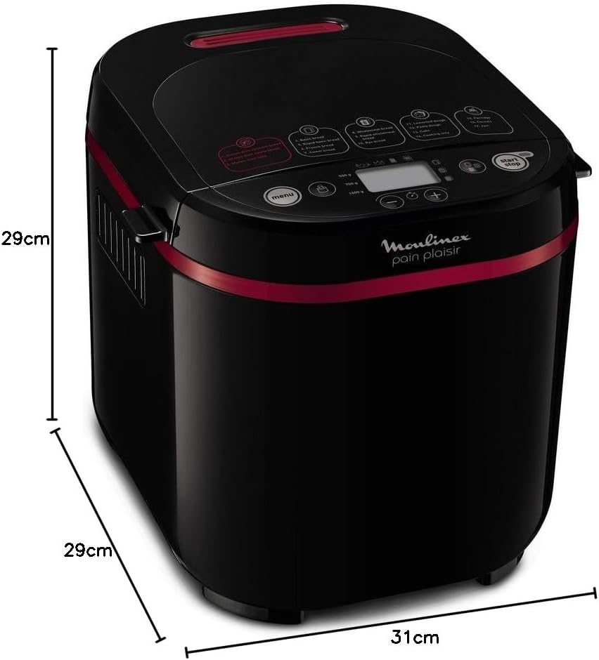 Moulinex Machine à OW210130 Pain Doré broodbakmachine, kunststof,eén maat, wit 1 stuk(s) Keukenmachine Binnenshuis › Meer productgegevens bekijken Spanning 240 Volt Kleur Roestvrij staal Gewicht van item 3,8 Kilogram Productafmetingen 29D x 31B x 29H cent