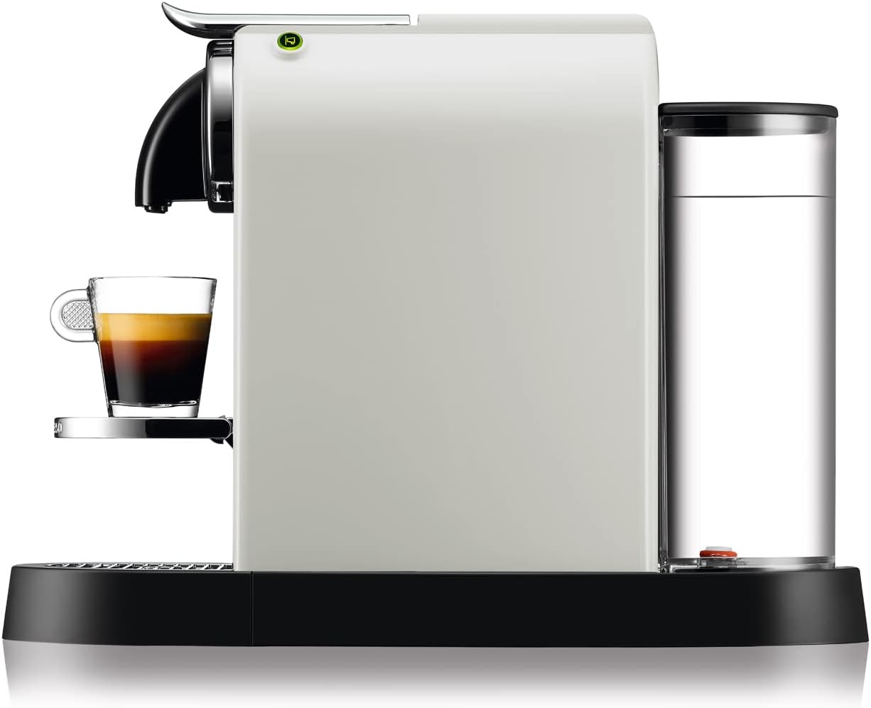 Nespresso De'Longhi CitiZ Melk- en koffiecapsulemachine Over dit item STIJLVOL EN COMPACT ONTWERP: Een intuïtief, gebruiksvriendelijk en bekroond compact ontwerp waar zowel Nespresso-koffiedrinkers als designgeïnteresseerde mensen dol op zullen zijn. GEÏN