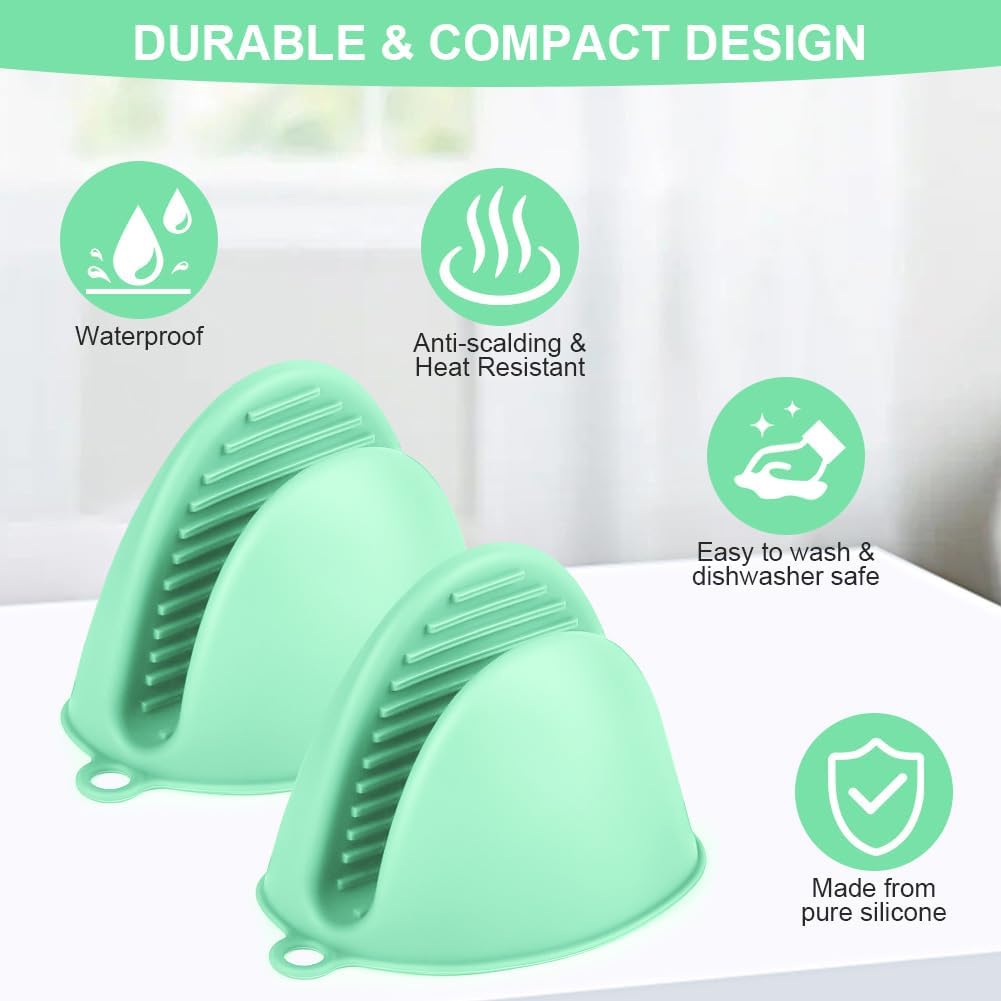 1 Paar Mini siliconen hittebestendige ovenhandschoenen Over dit item Hittebestendig materiaal: AUAUY ovenhandschoenen zijn hittebestendige isolatiepads gemaakt van hoogwaardig siliconenmateriaal van voedingskwaliteit dat bestand is tegen temperaturen tot