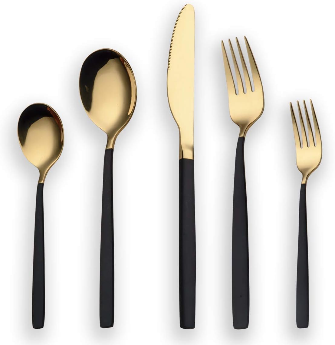 Berglander 30-delige vergulde bestekset glanzend goud Over dit item 30 stuks bevatten: 6 van elk, dinerlepel, dinervork, dinermes, theelepel, theevork Duurzaam, buigt niet; Sterk antiroest, ontwikkeld voor een goede grip voor volwassenen en kinderen. Goed