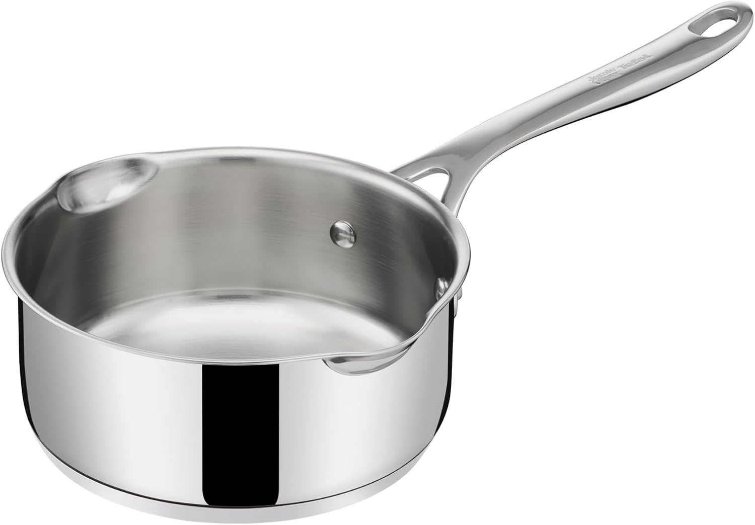 Jamie Oliver Cook's Direct 5-delige pannenset Duurzame coating versterkt met titanium deeltjes, waardoor deze krasbestendig en gemakkelijker schoon te maken is Hoogwaardige pannen die veilig zijn voor het hele gezin, zonder PFOA, lood of cadmium Geschikt