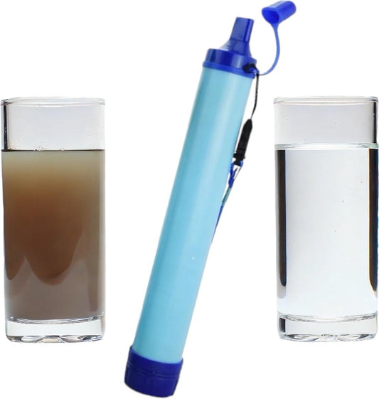 Waterfilter - water zuiveren - Outdoor - Waterfilter Survival - Waterzuiveringsapparaat - Voor Schoon drinkwater Deze handige waterzuiveraar is ideaal voor buitenactiviteiten of noodsituaties. De compacte en lichtgewicht constructie maakt het gemakkelijk
