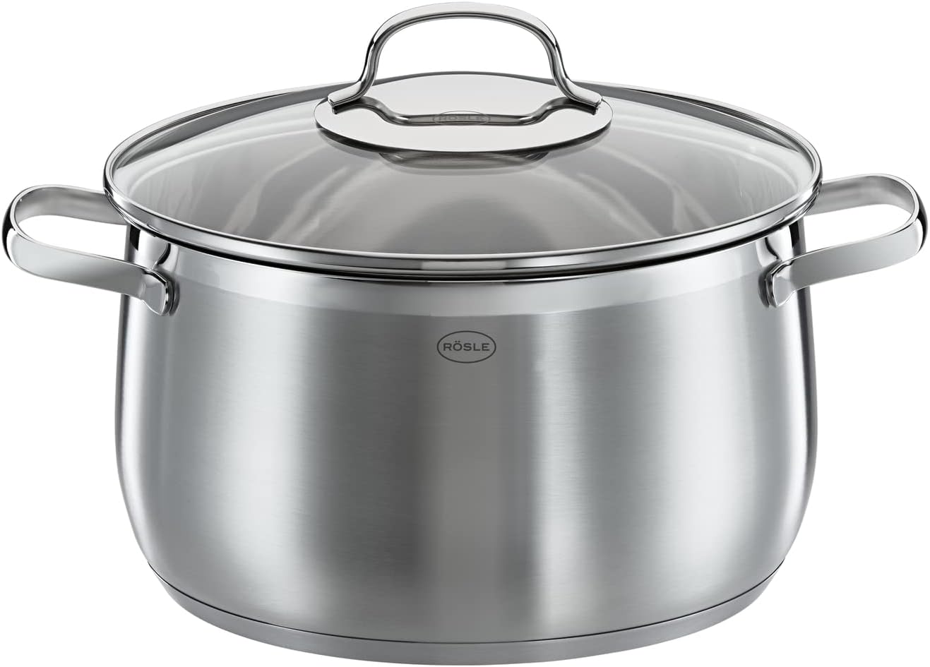 Rösle Elegance Pannenset, 10-delig, Roestvrij staal Over dit item Rösle Elegance, de pannenset van roestvrij staal, bestaat uit: Braadpan (20 cm) en kookpan (16/20/24 cm) inclusief glazen deksel, stoominzet (20 cm), sauspan met steel (16 cm), melkpan (14