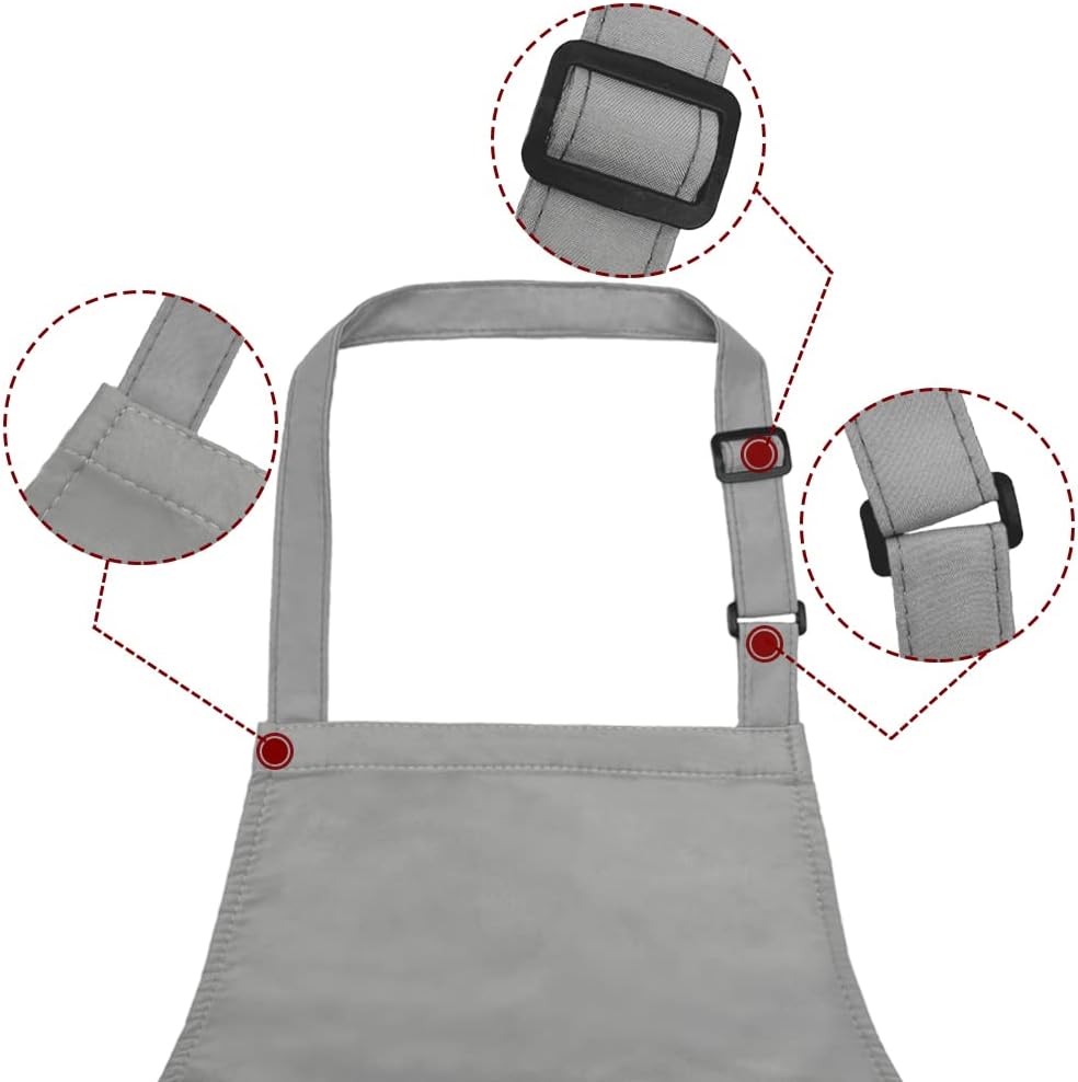 Molenky schort,Verstelbare schort met 2 grote zakken, 2 STUKS Katoenen Chef-koksschortenset, Unisex Waterdichte professionele kwaliteit Keukenschort voor in de keuken 1 Productgegevens Type sluiting Trekkoord Over dit item 【Hoogwaardige materialen】 -Molen