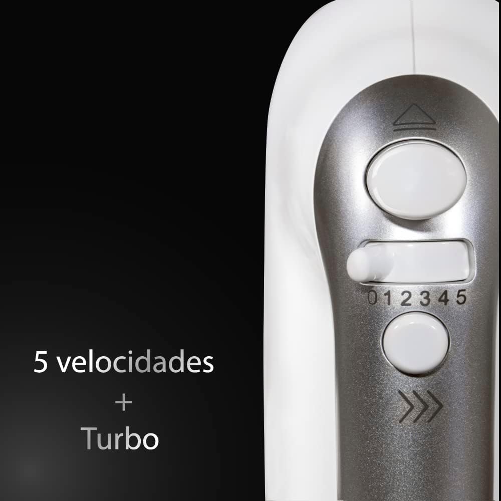 Cecotec PowerTwist 500 stalen standmixer, 500 W, 3,5L capaciteit roestvrijstalen zelfroterende kom, 5 snelheidsniveaus, turbofunctie, ergonomisch ontwerp, 3 accessoires Mixer voor het gemakkelijk kloppen, mengen, monteren, roeren en kneden, voor hoge kook