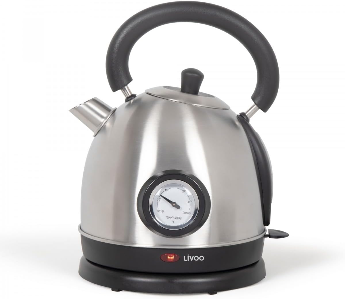 Domoclip 1,8 liter 1800 w snoerloze waterkoker rood Over dit item Retro: Geniet van een mooie waterkoker in vintage look om 's ochtends je warme dranken te koken. Grote inhoud: Tot 1,8 liter warm water voor het bereiden van veel koppen thee of koffie. Sne