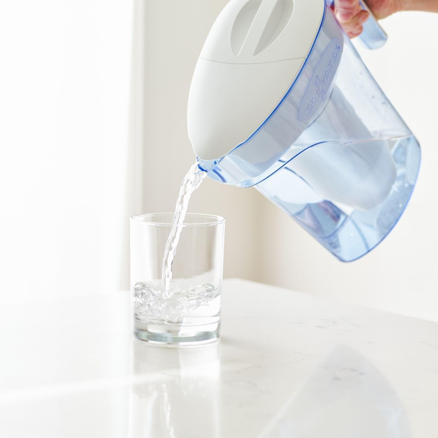 Zerowater 5-fasen Waterfilter Vervanging, NSF-gecertificeerd om Lood, Andere Zware Metalen en PFOA/PFOS te Verminderen, Verpakking van 4, Wit Vervangingspakket voor het filter: Geschatte filterlevensduur van 75 liter gefliterd water (de filterlevensduur k