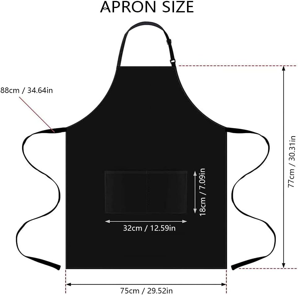 Molenky schort,Verstelbare schort met 2 grote zakken, 2 STUKS Katoenen Chef-koksschortenset, Unisex Waterdichte professionele kwaliteit Keukenschort voor in de keuken 1 Productgegevens Type sluiting Trekkoord Over dit item 【Hoogwaardige materialen】 -Molen