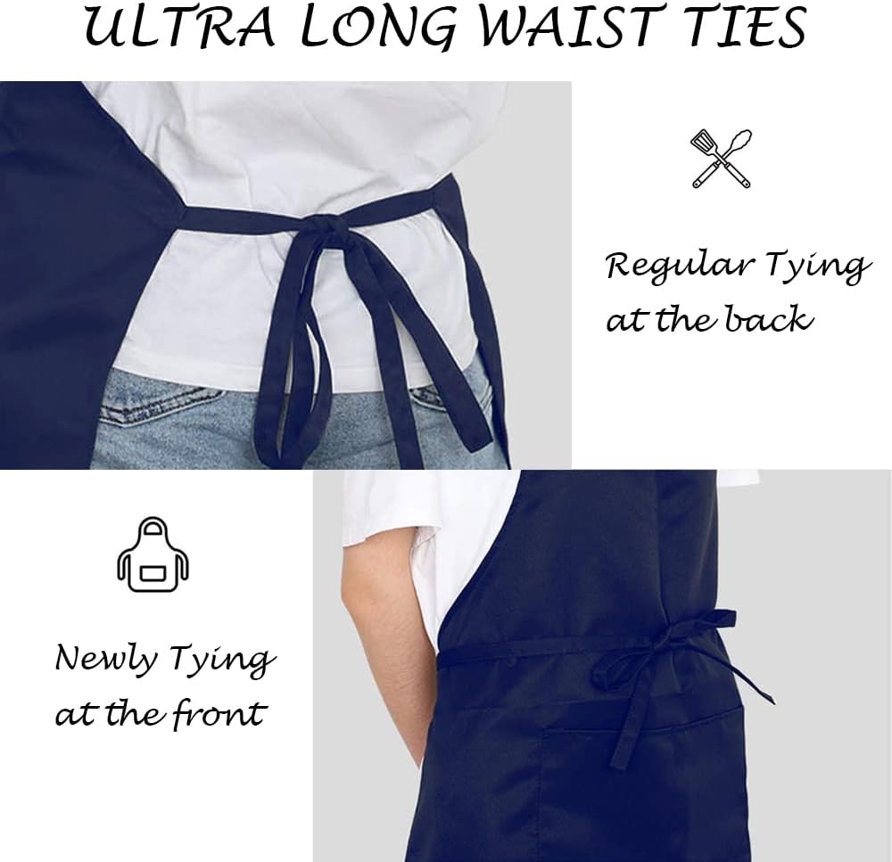 Molenky schort,Verstelbare schort met 2 grote zakken, 2 STUKS Katoenen Chef-koksschortenset, Unisex Waterdichte professionele kwaliteit Keukenschort voor in de keuken 1 Productgegevens Type sluiting Trekkoord Over dit item 【Hoogwaardige materialen】 -Molen