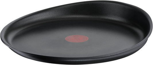 Tefal Ingenio Crêpepan 27 cm, inductie, antiaanbaklaag INGENIO Het is veel meer dan een pan: je kunt op de bakplaat bakken, je recepten in de oven gratineren en restjes in de koelkast bewaren Inhoud: pannenkoekenpan met antiaanbaklaag, 27 cm Ruimtebespare