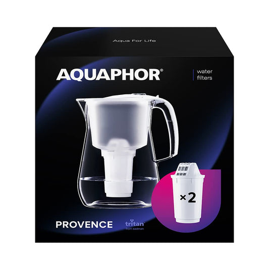 AQUAPHOR Waterfilterkan Provence Zwart De Aquafor Provence is een ultramoderne premium tafelwaterfilter met glaslook, die stijl en functionaliteit in zich combineert. Het aantrekkelijke design siert elke tafel en de grote vulcapaciteit maakt hem tot de id