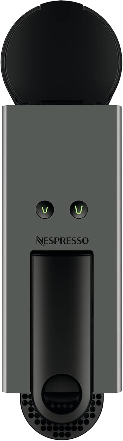 Nespresso Krups Essenza Mini XN1108 koffiecupmachine, 0,6 liter, 19 bar, Energiebesparende modus, Zwart Het koffiezetapparaat voor eenmalig gebruik met een ultracompact modern ontwerp voor maximaal comfort, dat zo min mogelijk ruimte inneemt met een afmet