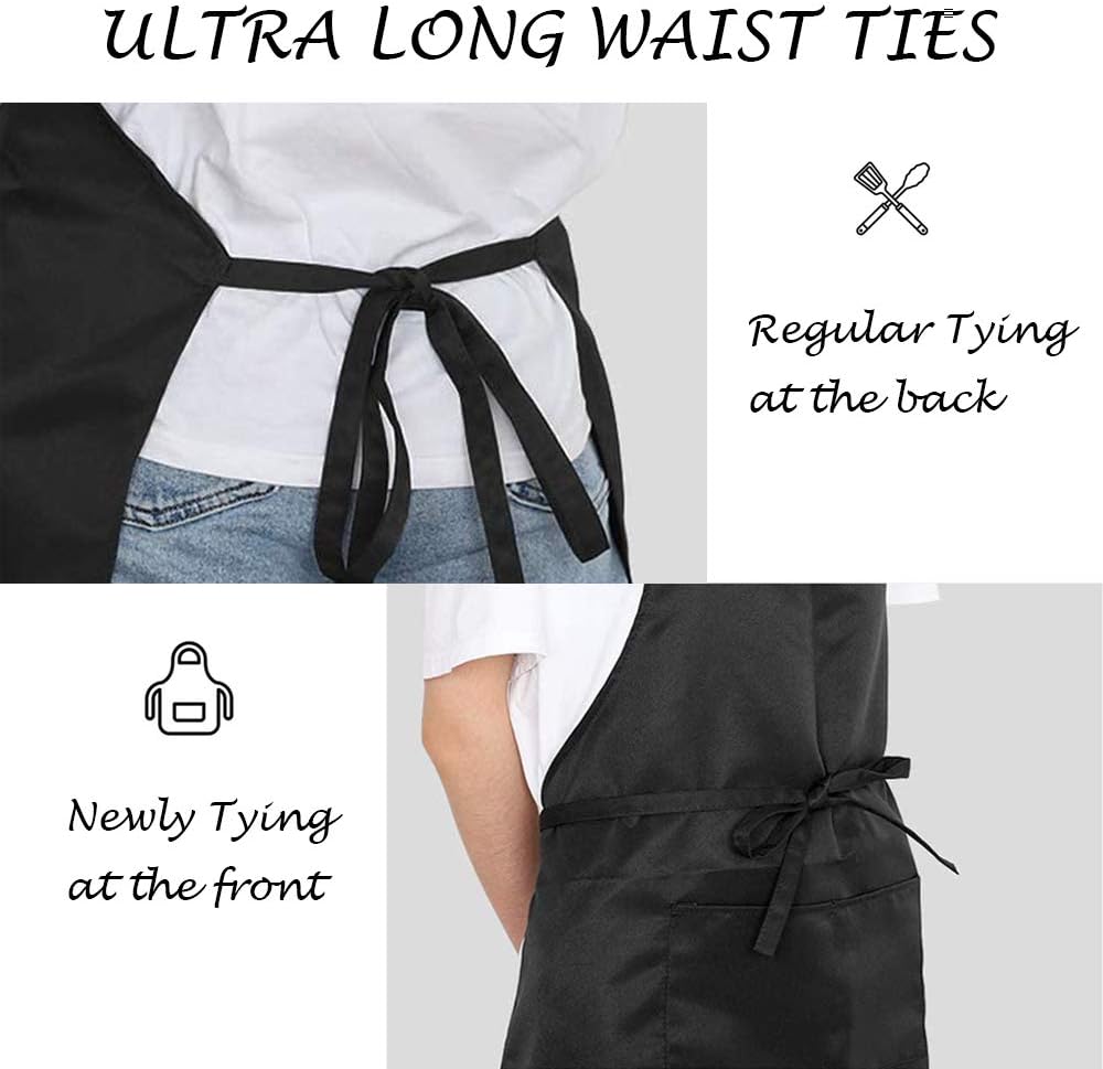 Molenky schort,Verstelbare schort met 2 grote zakken, 2 STUKS Katoenen Chef-koksschortenset, Unisex Waterdichte professionele kwaliteit Keukenschort voor in de keuken 1 Productgegevens Type sluiting Trekkoord Over dit item 【Hoogwaardige materialen】 -Molen
