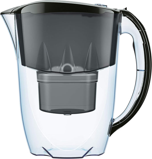 AQUAPHOR Waterfilterkan Jasper Lichtgroen GOED WATER - Het MAXFOR+ filter vermindert zware metalen zoals kwik, lood en koper, evenals pesticiden, microplastics en andere ongewenste stoffen in het leidingwater. Goed voor tot 200 liter zacht en smakelijk wa