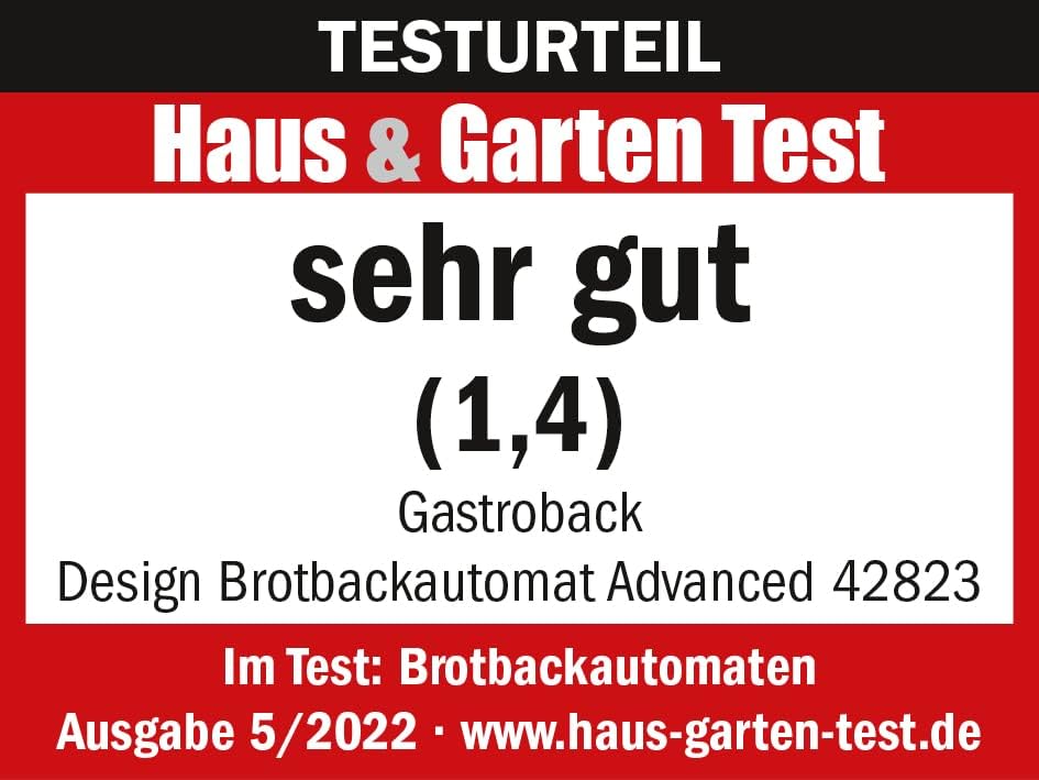 Gastroback 42823 Design broodbakmachine Advanced Productbeschrijving Gastroback 42823 Design broodbakmachine Advanced, roestvrij staal, 18 programma's, automatisch ingrediëntenvak, voor 500 g, 750 g en 1.000 g brood, kijkvenster, timer, 18/8, zilver Inhou