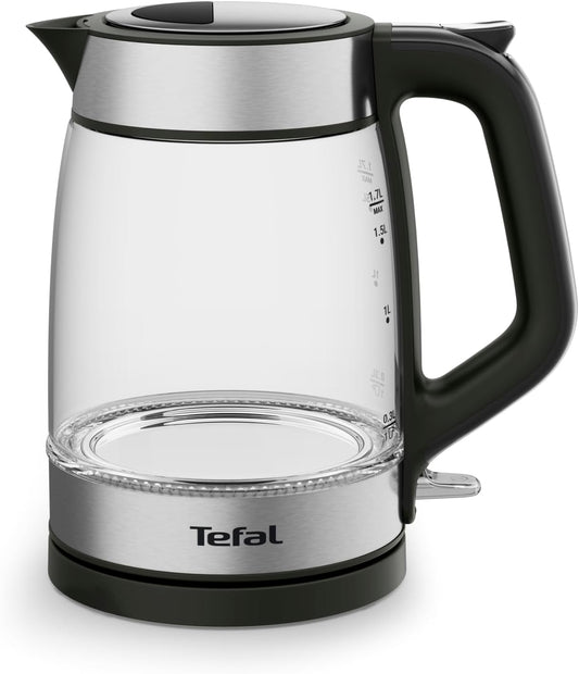 Tefal Glas elektrische waterkoker, maatstrepen, 1,7 liter Over dit item TRANSPARANTE WATERKOKER: Dankzij het transparante glazen ontwerp met maatstrepen kan je de preciese hoeveelheid water vullen die je nodig hebt - inclusief een aanduiding voor 1 kopje.