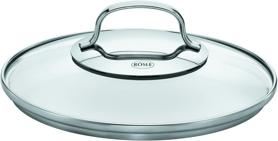 Rösle Elegance Pannenset, 10-delig, Roestvrij staal Over dit item Rösle Elegance, de pannenset van roestvrij staal, bestaat uit: Braadpan (20 cm) en kookpan (16/20/24 cm) inclusief glazen deksel, stoominzet (20 cm), sauspan met steel (16 cm), melkpan (14