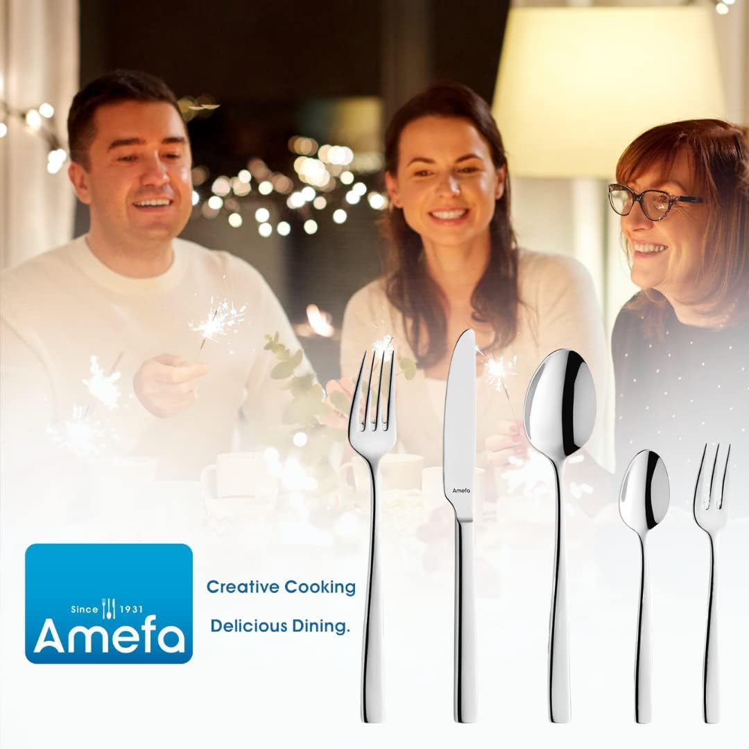 Amefa Fresh bestekset voor 12 personen 60-delige bestekset Over dit item Bestek set 12 personen: het bestek bevat: 12 menumessen, 12 vorken, 12 eetlepels, 12 koffielepels, 12 taartvorken. Hoogwaardig. Het bestek bestaat uit 18/10 roestvrij staal en de mes