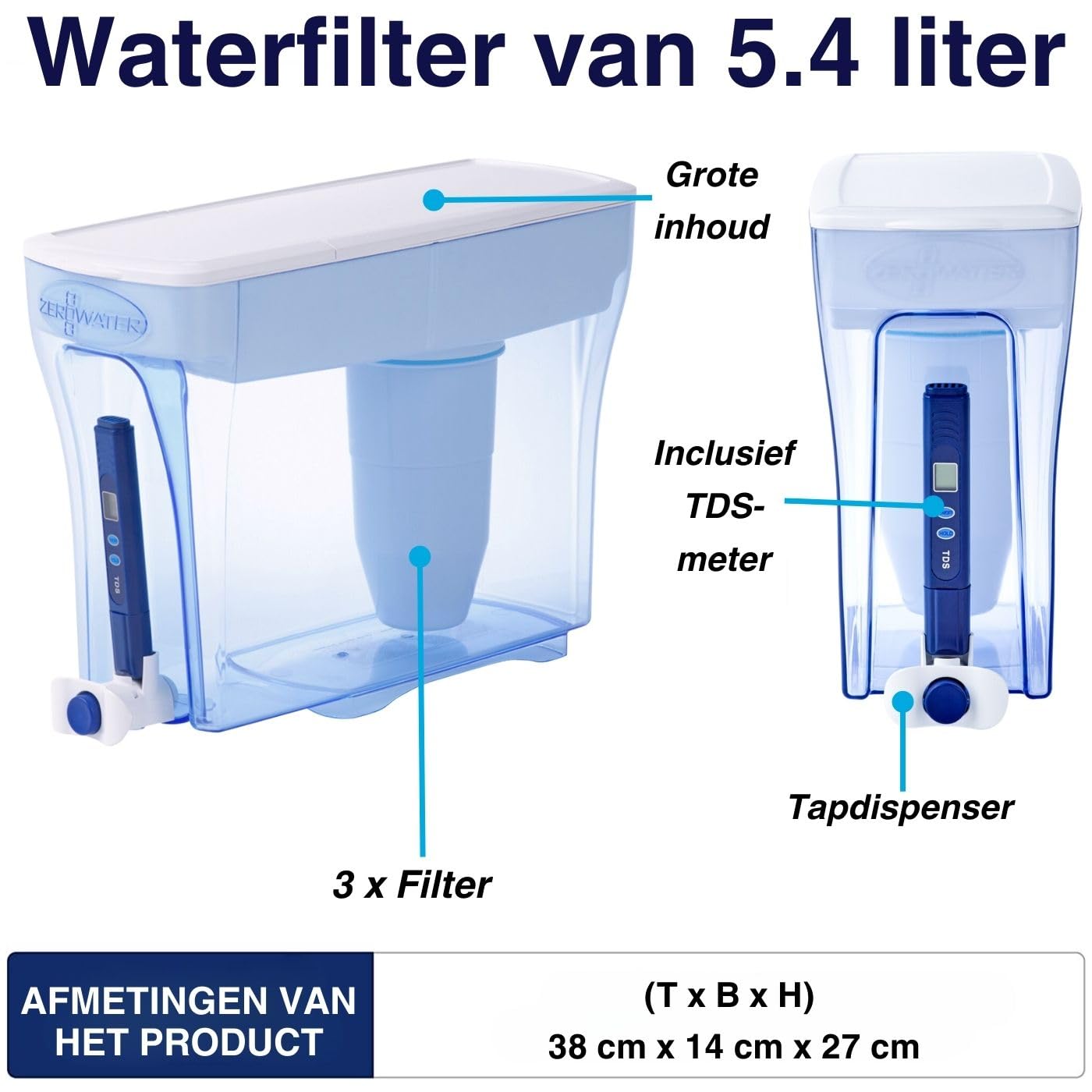 Waterfilter met een ionenwissel-technologie In plaats van het actieve koolfilter te gebruiken, gebruiken deze filter een ionenwissel-technologie. Verwijdert 99% van de fluoride. Voor kantoor en thuis. Water Filters €107.94 drinkwaterapparaat,waterfilter,w