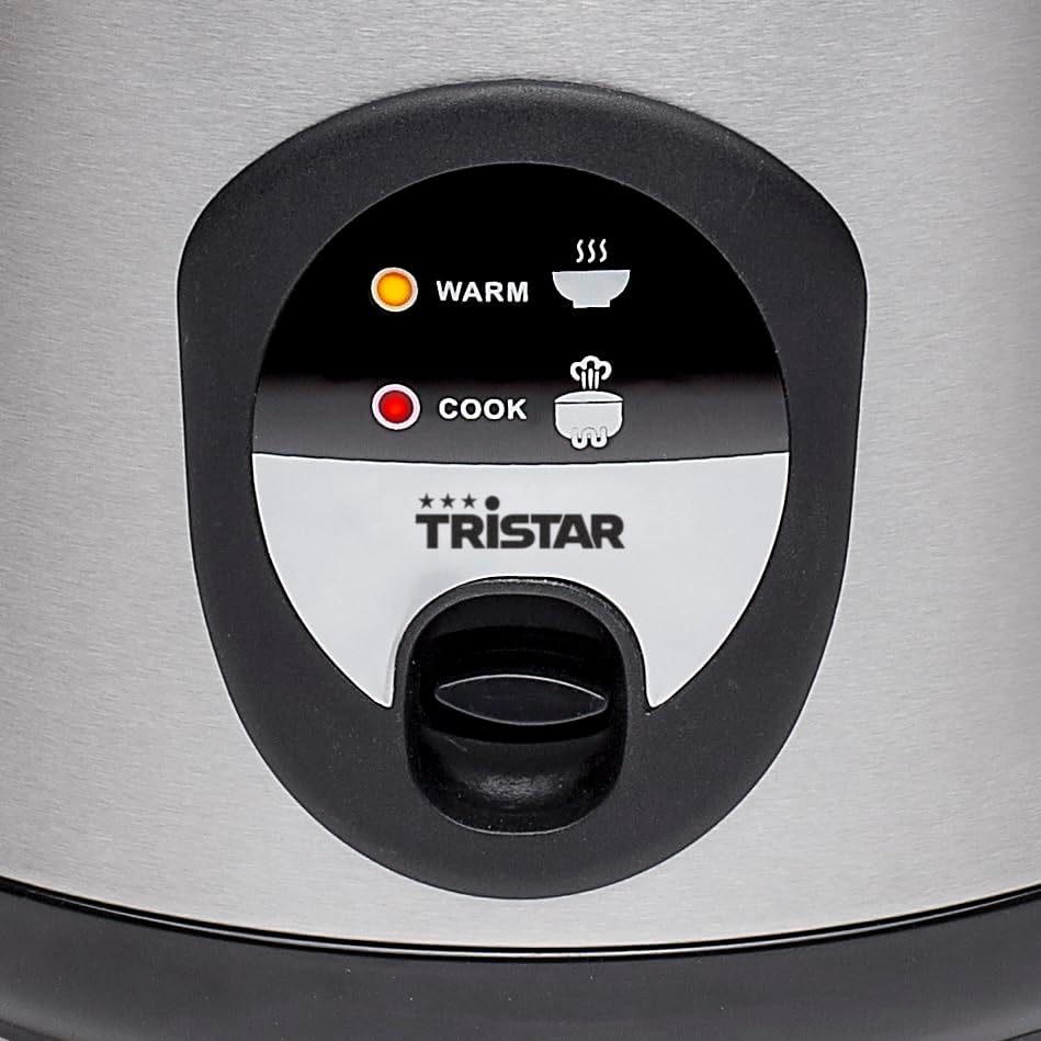 Tristar Rijstkoker – 2.2 liter – warmhoudfunctie - Silver Over dit item Mini rijstkoker met een inhoud van 0,6 liter voor 3 porties rijst. Lengte netsnoer (m): 1,1 m. Diameter: 17 cm Veilig in gebruik dankzij droogkookbeveiliging Zachte en heerlijke rijst