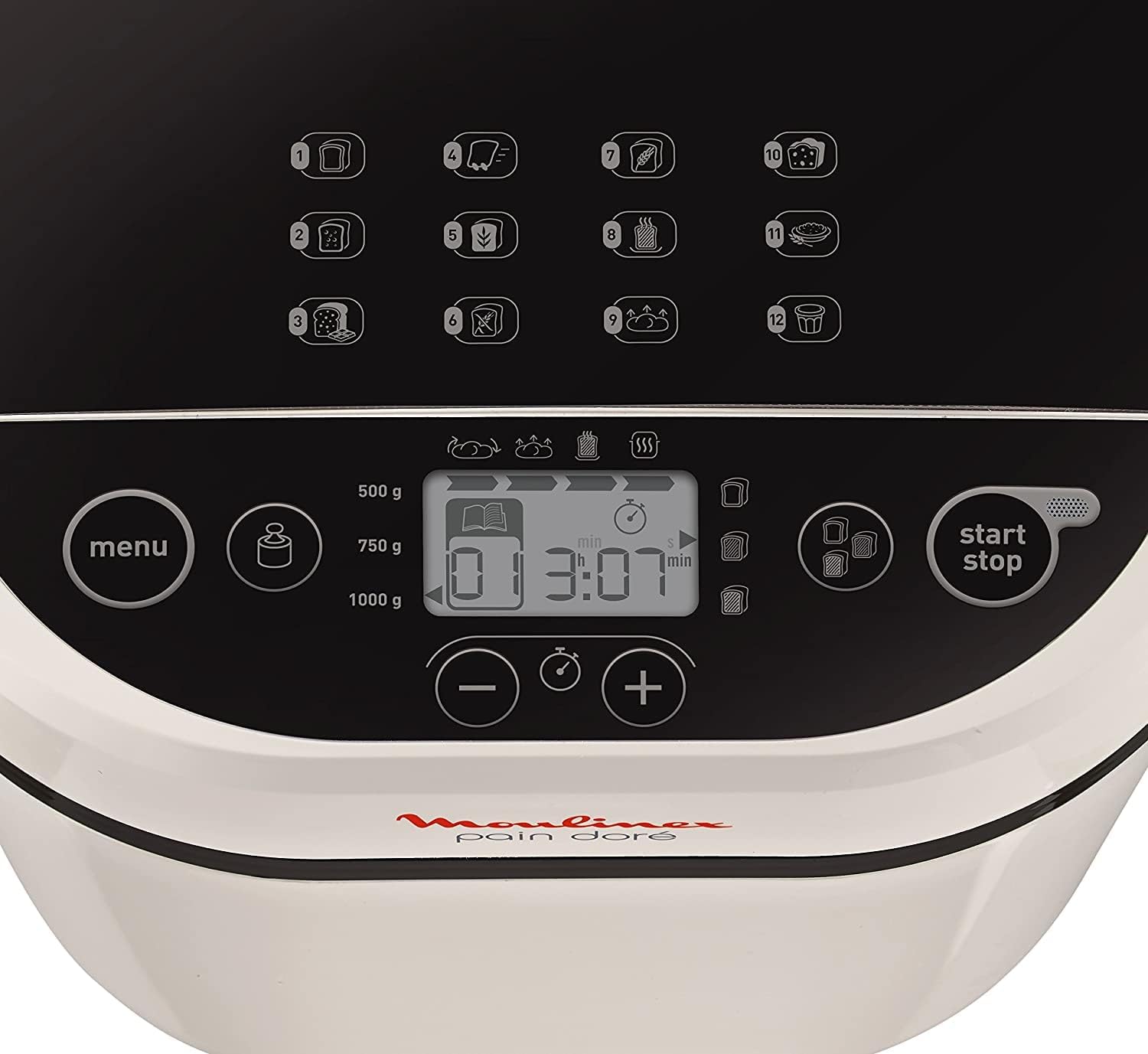 Moulinex Machine à OW210130 Pain Doré broodbakmachine, kunststof,eén maat, wit 1 stuk(s) Keukenmachine Binnenshuis › Meer productgegevens bekijken Spanning 240 Volt Kleur Roestvrij staal Gewicht van item 3,8 Kilogram Productafmetingen 29D x 31B x 29H cent