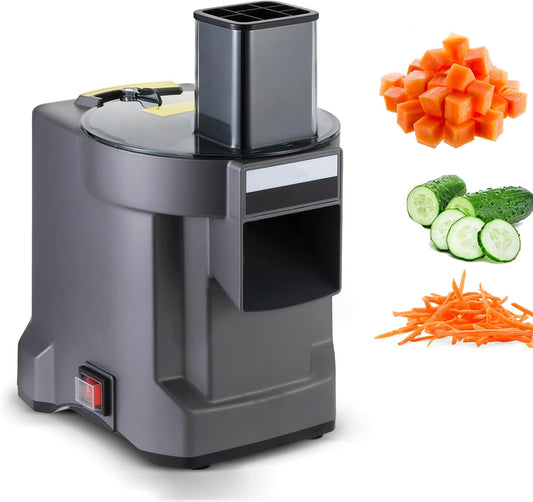 3-in-1 Elektrische Groentesnijder & Dicer Elektrische groentesnijders, commerciële multifunctionele snijmachine, snijmachine, raspmachine voor het snijden, malen, snijden, elektrische voedselsnijder, rasp voor fruit en groenten Specificatie: Productnaam: